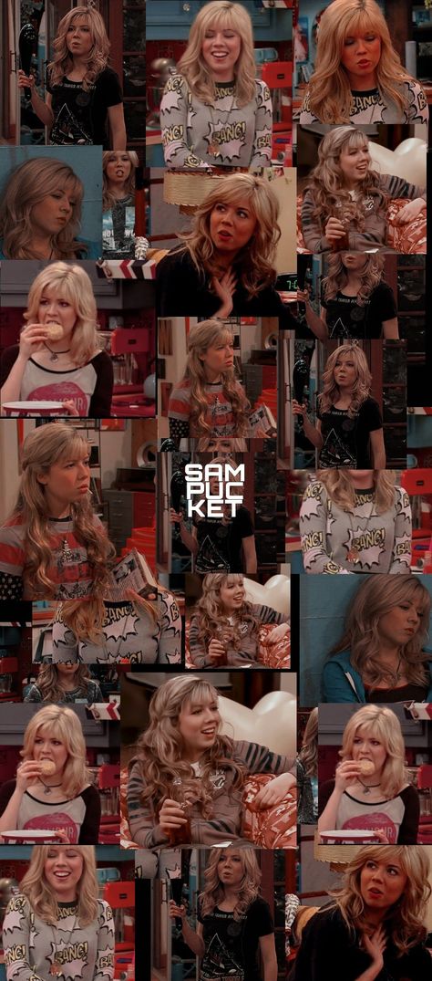 Sam And Cat Wallpaper, I Carly Aesthetic, Sam And Cat Aesthetic, Icarly Wallpaper, Icarly Sam And Freddie, Sam Puckett, Jeannette Mccurdy, Cat Camera, Cat Phone Wallpaper