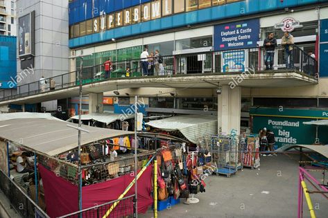 Elephant & Castle Shopping Centre Elephant And Castle, London Aesthetic, Shopping Centre, Shopping Center, Fair Grounds, Street View, Castle, Elephant, London