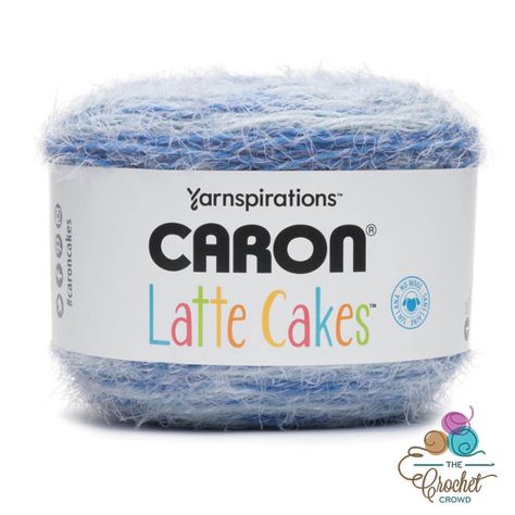 What To Do With Caron Latte Cakes | The Crochet Crowd Lemon Sponge, Caron Cakes, Caron Yarn, Cotton Cake, Crochet Crowd, Frozen Fruits, Textured Yarn, Knitting Gauge, Cake Shop