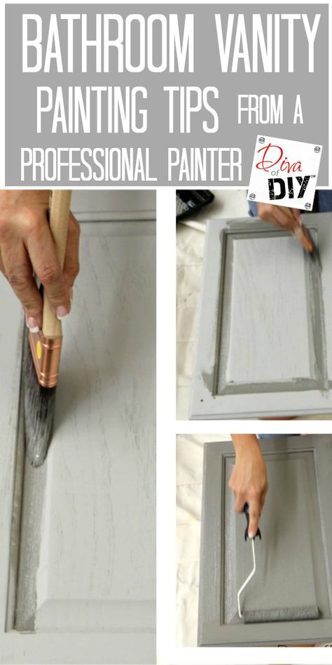 Bathroom Vanity Painting, Vanity Painting, Easy Painting Projects, Full Bathroom Remodel, Bathroom Redo, Full Bathroom, Diy Remodel, Bath Tub, Easy Home Decor