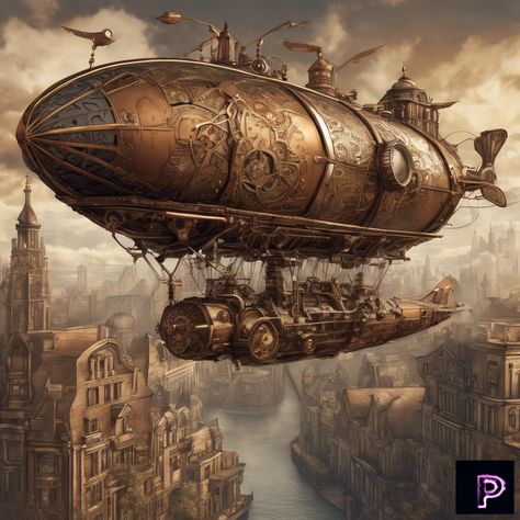 Soar through a steampunk world with this detailed airship scene. Discover new realms with PicassoAI! ⚙️🏙️   What can you create today?   #AI #Art #PicassoAIArt #Steampunk #Victorian Steampunk World, Game Art Environment, Desert Nomad, Steampunk Airship, Steampunk Artwork, Steampunk Victorian, Steampunk Art, Ap Art, Steam Punk