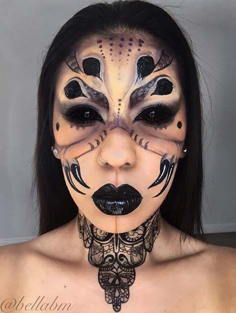 Scary Halloween Makeup, Spider Makeup, Creative Halloween Makeup, Spider Queen, Halloween Clown, Special Fx Makeup, Amazing Halloween Makeup, Halloween Makeup Scary, Horror Makeup