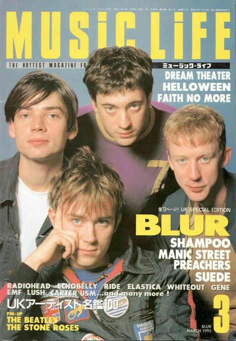 Blur Music, Blur Band, Life Magazine Covers, Charlie Brown Jr, Damon Albarn, Music Life, Music Magazines, Band Posters, Radiohead