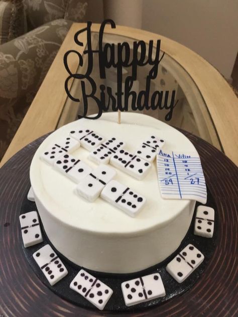 Dominos cake buttercream Domino Cake Ideas, Dominos Theme Party Birthday, Domino Party Decorations, Domino Birthday Party Ideas, Domino Theme Party Ideas, 60th Birthday Ideas For Dad Cake, 60th Birthday Ideas For Dad, Birthday Cake For Boyfriend, Cake For Boyfriend