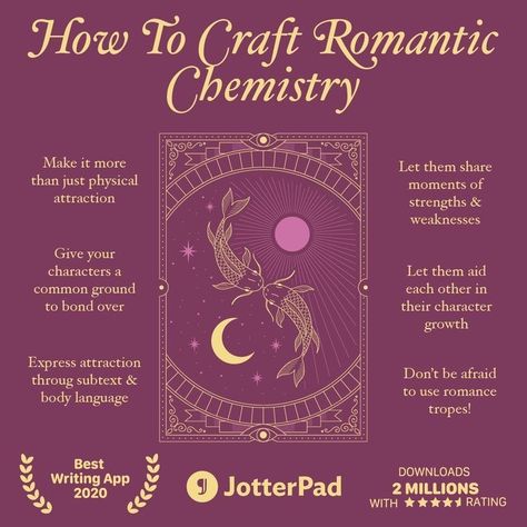 How To Write Good Chemistry Between Characters, Writing Romance Subplot, Ways To Start A Romance Book, How To Write Chemistry, How To Start Writing A Love Story, How To Write A Relationship, Romance Book Titles Ideas, How To Write Chemistry Between Characters, Ideas For Romance Stories