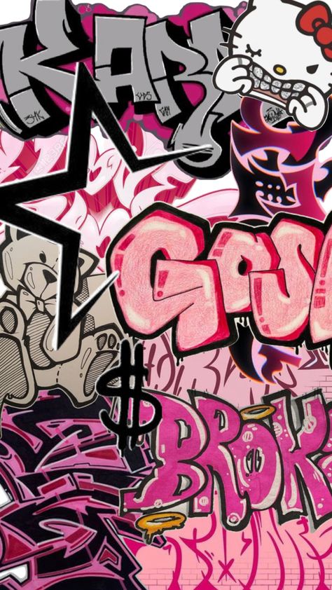 Hiphop Graffiti, Pretty Wallpaper Ipad, Hello Kitty Wallpaper Hd, Kaws Wallpaper, Trippy Iphone Wallpaper, Pink Wallpaper Hello Kitty, Walpaper Hello Kitty, Graffiti Wallpaper Iphone, Iphone Wallpaper Classy