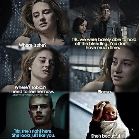 ... Except this never happens... Tobias and Tris never get the chance to have kids.... Divergent Plot Twist, New Book Quotes, Tobias And Tris, Divergent Tobias, Divergent Fanfiction, Divergent Jokes, Divergent Cast, Divergent Fan Art, Divergent Tris