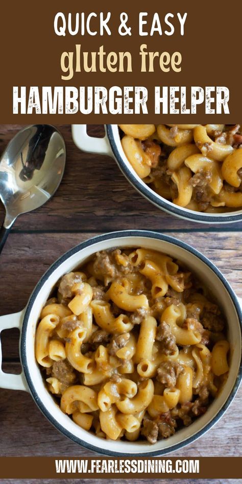 Gluten Free Hamburger Helper, Gluten Free Hamburger Recipes, Gluten Free Noodles Recipe, Gluten Free Ground Beef Recipes, Gluten Free Dairy Free Recipes Dinner, Hamburger Helper Recipe, Gluten Free Pasta Dishes, Gluten Free Hamburger, Gluten Free Casserole