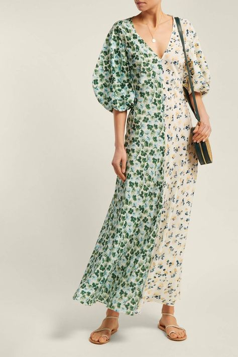 Puff Sleeve Dress, Silk Print Dress, Puffed Sleeves Dress, Trending Dresses, Guest Dresses, Silk Printing, Silk Dress, Wedding Guest Dress, Sleeve Dress