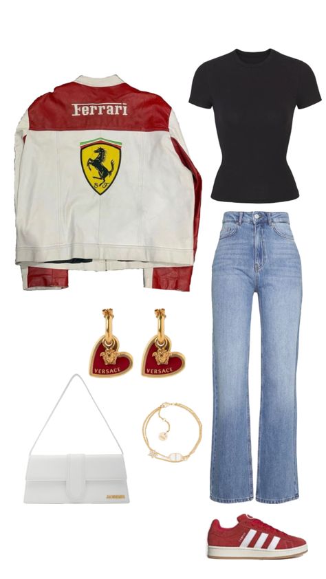 Formula 1 Style Women, F1 Vegas Outfit, F1 Grand Prix Outfits Women, Formula One Outfit Women, Charles Le Clerc, F1 Outfits Women, Grand Prix Outfit Women, F1 Vegas, Formula 1 Outfit Women