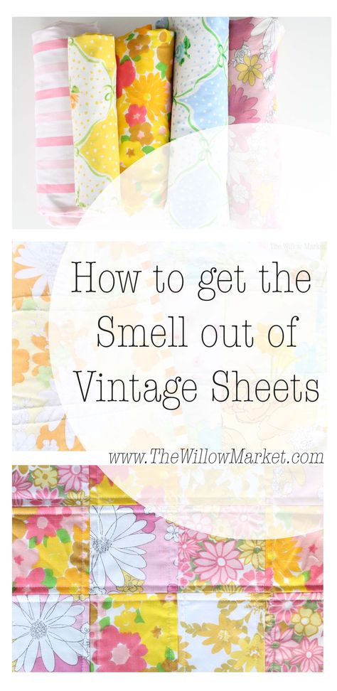 How to get the Smell out of Vintage Sheets – The Willow Market Store Sheets, Fabric Stain Remover, New Washer And Dryer, Vintage Thrift Stores, Old Sheets, White Clothes, Best Teeth Whitening, Best Cleaning Products, I Regret