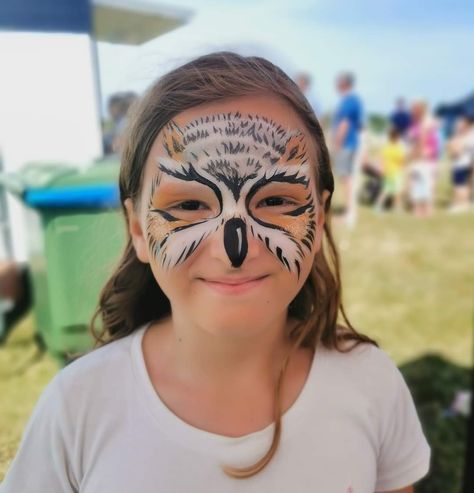 Owl Face Paint, Owl Face, Face Paints, Kids Face Paint, Facepaint, Face Painting, Face Paint, Carnival Face Paint, Paint