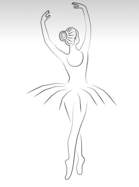 Dancer Line Art, Ballerina Line Art, Ballet Watercolor, Clara Nutcracker, Ballerina Sketch, Easy Dance, Pencil Portrait Drawing, Plastic Art, Line Art Design