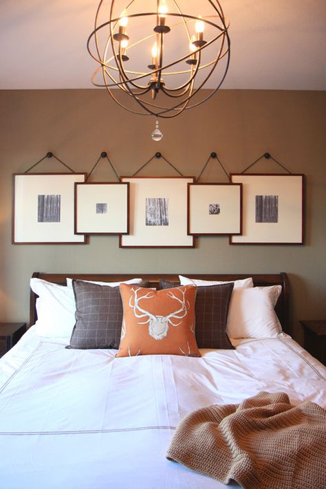 10 Ways to Decorate Above your Bed Framed Pictures, Design Del Prodotto, Design Case, Home Fashion, Guest Bedroom, Wall Decor Bedroom, 인테리어 디자인, Bedroom Wall, Design Interior