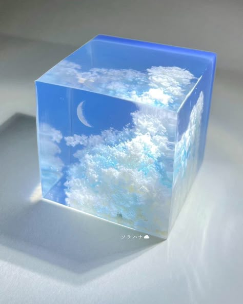 Blue Cloud Aesthetic, Crystal Blue Aesthetic, Blue Aesthetic Ethereal, Light Blue Crystal Aesthetic, Light Blue Aesthetic Japan, Blue Aesthetic Fantasy World, 귀여운 음식 그림, Light Blue Aesthetic, Craft Lovers