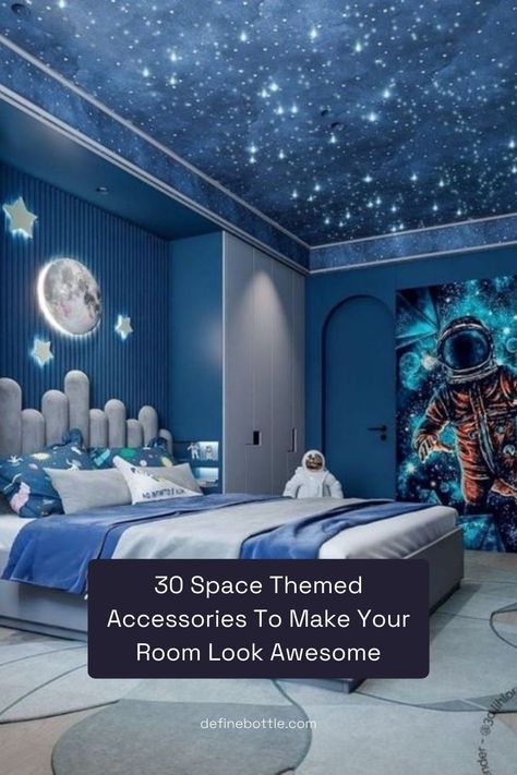 Outer Space Theme Room, Boys Space Room, Boys Space Bedroom, Outer Space Room, Outer Space Bedroom, Galaxy Bedroom, Galaxy Room, Boy Room Paint, Boys Bedroom Themes