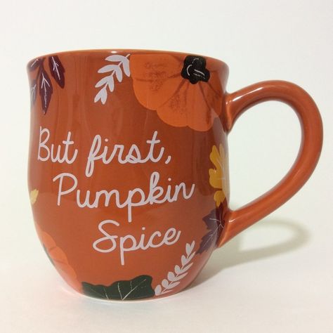 Coffee Mug Cup Pumpkin Spice 20 Oz Height Approximately 4.5" Open Mouth Diameter Approximately 4" Base Diameter Approximately 2.5" Fall Coffee Mugs, Fall Mugs, Wooden Cheese Board, Cute Coffee Mugs, Fall Halloween Decor, Open Mouth, Fall Wallpaper, Drinking Cup, Cute Mugs