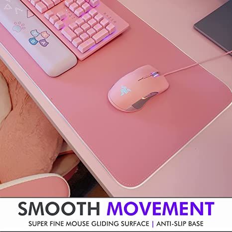 Tilted Nation Pink Gaming Mouse Pad RGB - Create Your Dream Setup - Bright LED Gaming Mousepad Mat XL with 8 Light Modes - Smooth Gliding and Easy to Clean - Large RGB Gaming Mouse Pad Pink for Desk Dream Setup, Pink Mouse, Gaming Mouse Pad, Logitech, Gaming Mouse, Your Dream, Mouse Pad, Create Yourself, Dreaming Of You