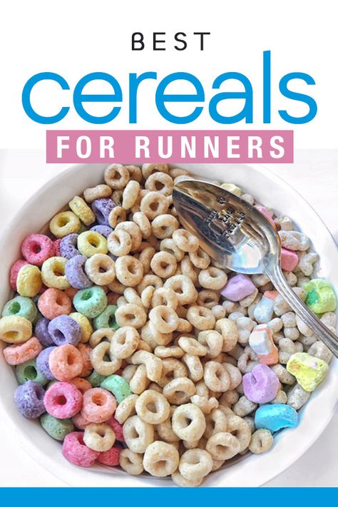 Who else loves their cereal! Find out the best one's for carbo loading, post workout snack or pre run snack!!  #cereal #carbohydrate #IIFYM #healthysnack #cleaneating #glutenfree Running Snacks, National Cereal Day, Pre Run Snack, Breakfast Carbs, Healthy Tricks, Post Workout Snack, Running Diet, Fruit Pouches, Running Food