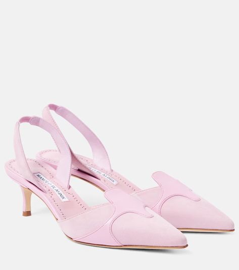 New Arrivals - New in this week | Mytheresa Mid Heels Pumps, Manolo Blahnik Shoes, Pink Pumps, Designer Kids Clothes, Slingback Pump, Mid Heel, Manolo Blahnik, Luxury Shoes, Pump Shoes