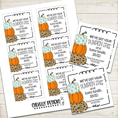 October Referral Gifts, Wound Care Marketing Ideas, Fall Sales Blitz Ideas, Thanksgiving Marketing Gifts, Fall Marketing Gifts, Fall Referral Gifts Marketing, Health Care Marketing Ideas, Marketing Food Ideas, Thanksgiving Referral Gifts Marketing