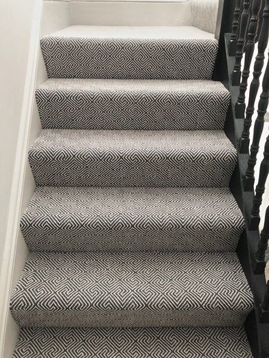 Carpeted Stairs: Ideas and Inspiration | Hunker Hallway Extension, Staircase Flooring, Best Carpet For Stairs, Stair Carpets, Stairway Carpet, Patterned Stair Carpet, Stairs Decor, Carpet Staircase, Hall Stairs