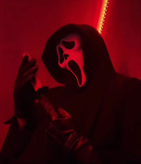 Red Ghost Aesthetic, Ghost Aesthetic, Red Ghost, Red Can, Aesthetic Red, Scream, Ghost, I Hope, Mask