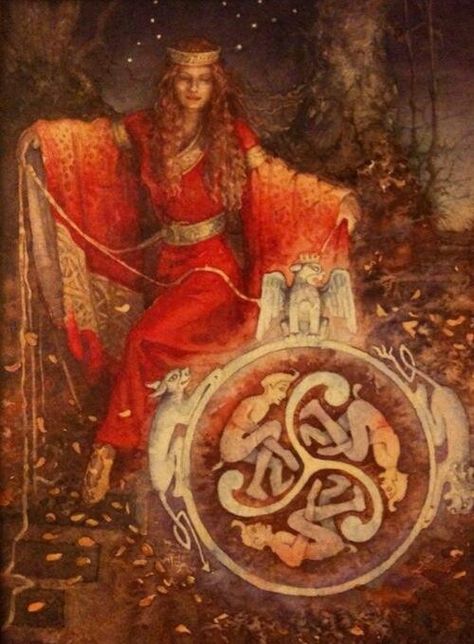 themagicfarawayttree:  Arianrhod, Welsh goddess of the moon and stars Celtic Moon Goddess, Wild Feminine, Celtic Myth, Celtic Moon, Celtic Gods, Ancient Celts, Anne Stokes, Pagan Gods, Autumnal Equinox