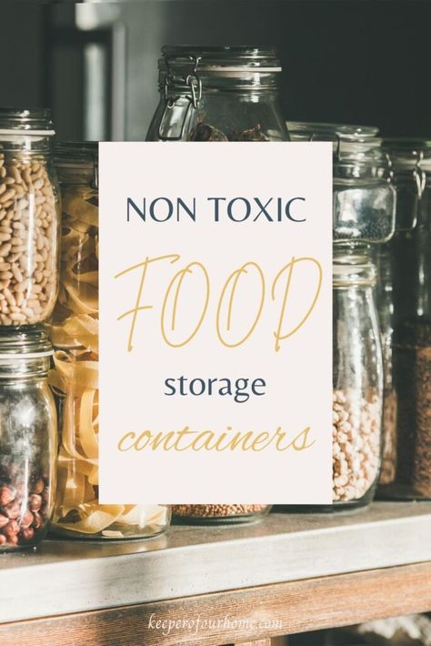 Non Plastic Food Storage, Non Toxic Food Storage, Flour Container Ideas, Non Toxic Food, Weekend Reset, Food Storage Ideas, Scented Vinegar, Flour Storage, Natural Cleaning Products Diy