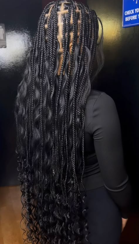 Hair In Braids, Black Ponytail Hairstyles, Girl Braided Hairstyles, Goddess Braids Hairstyles, Box Braids Hairstyles For Black Women, Braided Cornrow Hairstyles, Cute Box Braids Hairstyles, Braids Hairstyles Pictures, Quick Braided Hairstyles