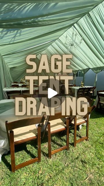 PROMINENT PARTIES | TENT DRAPING | EVENT RENTALS on Instagram: "Follow 🤎 for weekly transformations.   Sage tent draping done for @mily_n baby shower.   #tentdraping#partyrentals#partyideas#babyshower#babyshowerideas#weddingideas#wedding#quinceañera#sweetsixteen#dirty30#bridalshower#oxnard#ojai#simivalley#santapaula#camarillo#ventura#venturacounty" Tent Draping Ideas, Diy Wedding Tent, Tent Draping, Draping Ideas, Wedding Extras, Swag Curtains, Diy Tent, Bracelet Craft, Tent Decorations