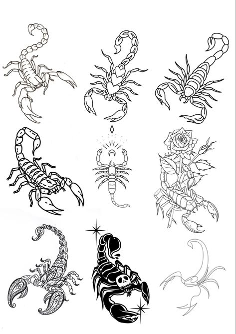 Scorpion Tattoos, Red Dragon Tattoo, Body Tattoo Design, Scorpion Tattoo, Creepy Tattoos, Gaming Tattoo, Tattoo Style Drawings, Small Tattoos For Guys, Small Tattoo Designs