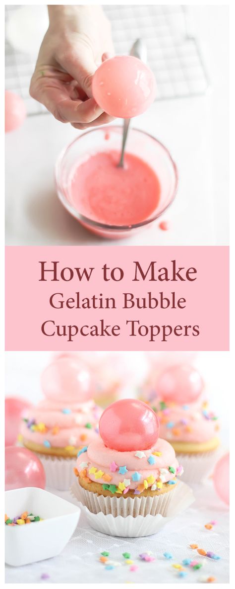 How To Make Gelatin, Gelatin Bubbles, Frosting Cupcakes, Bubble Cake, Best Buttercream Frosting, Best Buttercream, Nutella Desserts, Bubble Birthday, Sweet Bites