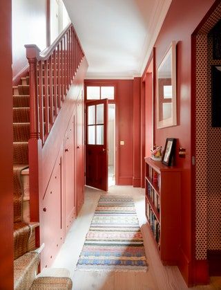 87 hallway ideas to make a great first impression Picture Gallery Red, Cath Kidston Home, French Dining Tables, Crittal Windows, S Picture, Garden Magazine, Swedish Rug, Under Stairs Cupboard, Wood Cladding