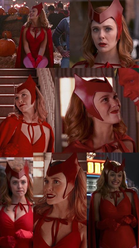 #marvel #wandamaximoff #wandavision Mommy Wanda, Elizabeth Olsen Gif, Marvel Halloween Costumes, Halloween Episodes, Riverdale Cheryl, Ariana Grande Fans, Elizabeth Olsen Scarlet Witch, Scarlet Witch Marvel, Scarlett Witch