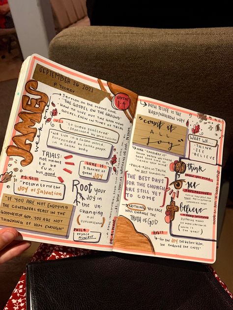 Journal Christian Ideas, Christian Bujo Ideas, Christian Journal Ideas Creative, Christian Scrapbook Ideas, Bullet Journal Christian, Christian Scrapbooking, Christian Bullet Journal Ideas, Fun Bible Study Ideas, Church Notes Journal Ideas