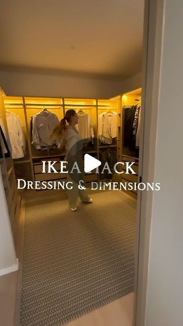 Dressing Ikea Hack, Ikea Wardrobe Organisation, Mini Dressing Room, Dressing Pax Ikea, Dressing Dimensions, Ikea Dressing Room, Dressing Pax, Dressing Diy, Ikea Dressing