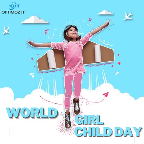 Supporting Girls' Dreams: International Girl Child Day . . . . #GirlChildPower #EmpowerHerFuture #GirlsCanChangeTheWorld #InternationalGirlChildDay #SheDeservesEquality #BrighterTomorrow #UnleashHerPotential #EqualityForGirls #DreamsUnlimited #GirlsWithGoals Childrens Day Poster, Happy Childrens Day Poster, International Girl Child Day, Children's Day School, Hair Poster Design, Children's Day Wishes, Girl Child Day, Children's Day Poster, Happy Children