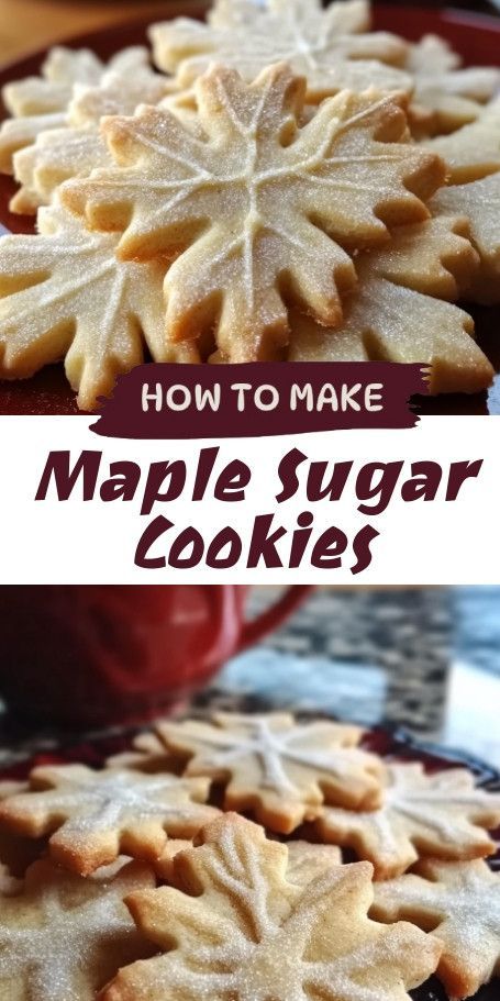 Maple Holiday Sugar Cookies: Irresistibly Sweet Festive Treats Celebrate the holiday season with delightful Maple Holiday Sugar Cookies! These cookies boast a crisp exterior and tender center, infused with rich maple syrup. Perfect for sharing with loved ones or enjoying by the fire, they're a warm addition to your festive spread. Discover the joy of holiday baking with this easy recipe! Maple Nut Cookies, Irish Ginger Cookies, Galette Cookie Recipe, Butternut Cookies, Laceys Cookies Recipe, Butternut Squash Cookies, Fancy Cookie Recipes, Maple Sugar Cookies, Flavored Sugar Cookies