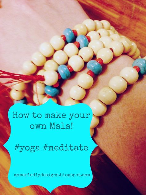 How To Use Mala Beads Meditation, Yoga Crafts, Adjustable Beaded Mala For Meditation, Adjustable Spiritual Mala For Yoga, Holistic Beaded Mala For Meditation, Traditional Handmade Mala For Meditation, Yoga Party, Mala Beads Diy, Yoga Mala