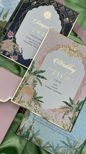 Indian Patrika Design, Indian Invitation Cards Weddings, Wedding Card Indian Design, Aesthetic Indian Wedding Cards, Wedding Cards South Indian, Wedding Indian Card, Classy Indian Wedding Invitations, Cute Wedding Invitation Cards, India Wedding Invitation Cards