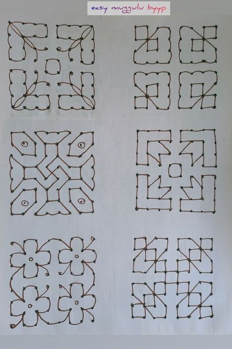 Straight Dots Rangoli, Dots Rangoli Big, Diwali Dots Rangoli, Kolangal With Dots, Rangoli Designs Dots Easy, Easy Dot Rangoli Designs, Small Rangoli Design With Dots, Easy Rangoli Designs With Dots, Rangoli Dots Simple