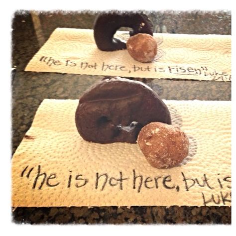 Empty tomb donut breakfast for Easter Easter Breakfast Ideas, Donut Breakfast, Empty Tomb, Easter Breakfast, Resurrection Sunday, School Craft, Easter Traditions, Sunday School Crafts, School Crafts