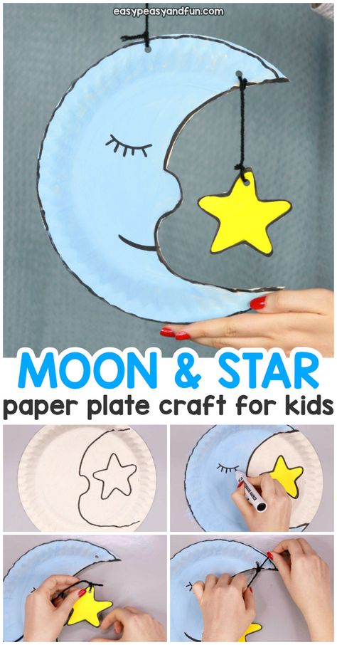 Storytime Activities, Plate Crafts For Kids, Grandma Ideas, Paper Plate Craft, Paper Plate Crafts For Kids, Moon Crafts, Solar Systems, Art Camp, Kid Art