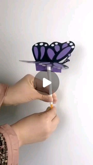 Styles At Life on Instagram: "DIY Butterfly Toy for Kids

#butterfly #toysforkids #toys #toy #craftideas #butterflycrafts #crafts #crafting #stylesatlife" Flapping Butterfly Craft, Flapping Butterfly, Butterfly Crafts For Kids, Butterfly Toy, Diy Butterfly, Butterfly Crafts, Toy For Kids, Instagram Diy, Kids Toys