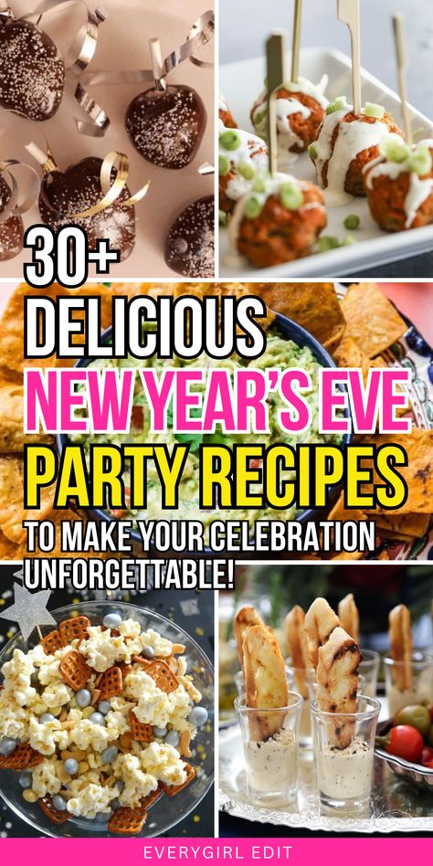 New Year's Eve party recipes, New Year's Eve party recipe ideas, New Year's Eve party recipes 2024, New Year's Eve party recipe ideas 2024, best New Year's Eve party recipes, best New Year's Eve party recipe ideas. Gold Themed Party Food, New Years Eve Tablescape Ideas, New Years Party Menu Ideas, Special New Years Eve Dinner, Nye Dinner Ideas For Kids, New Years Party Recipes, New Year's Party Ideas, Side Dishes For New Years Party, New Year’s Eve Family Party Food