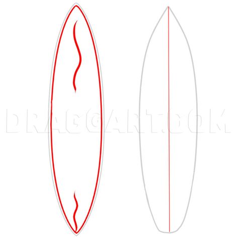 Surfboard Drawing, Hawaiian Designs, Surfboard Art, Guided Drawing, Designs To Draw, Line Drawing, Surfboard, Easy Drawings, Simple Designs