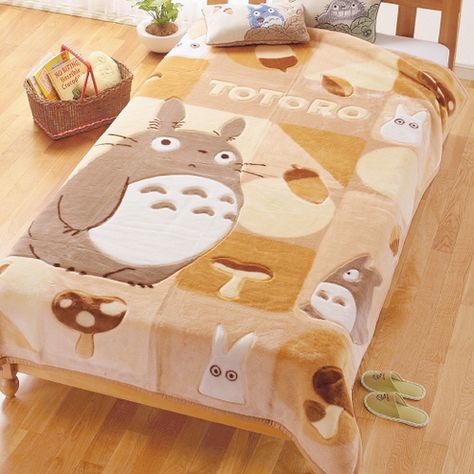 Totoro bedding Hiasan Bilik Tidur, Kawaii Room, Ghibli Art, My Neighbor Totoro, Cute Room Decor, Hayao Miyazaki, Miyazaki, Girl Backpacks, Aesthetic Room