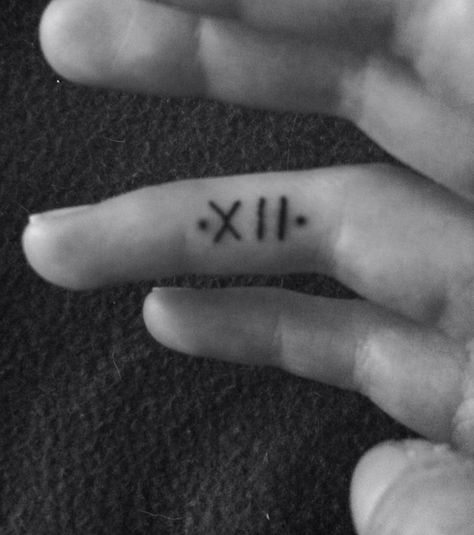 Nr 12 is my number one, finger tattoo One Finger Tattoo, Number 12 Tattoo, Tattoo Number, 12 Tattoos, One Finger, Finger Tattoo, Number 12, Finger Tattoos, Tattoos And Piercings