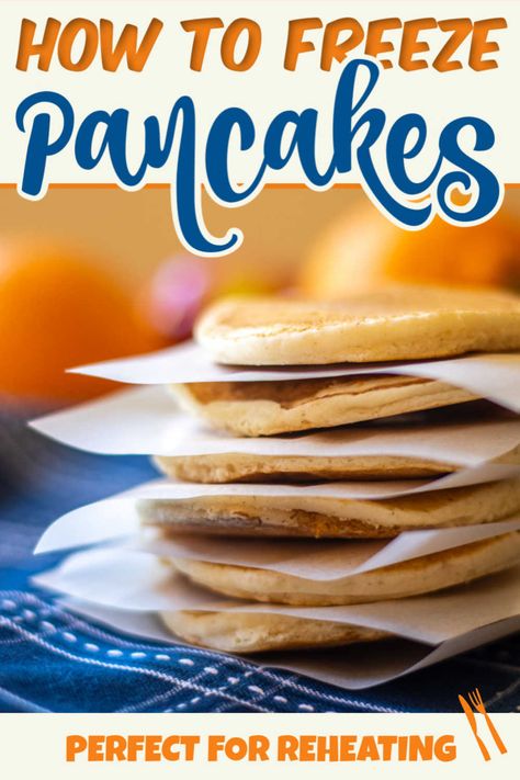 Freezable Pancakes, Pancakes To Freeze, Freezer Pancakes, Maternity Food, Ramadan Prep, Homesteading Food, Postpartum Meal, Freezer Prep, Freeze Ahead Meals